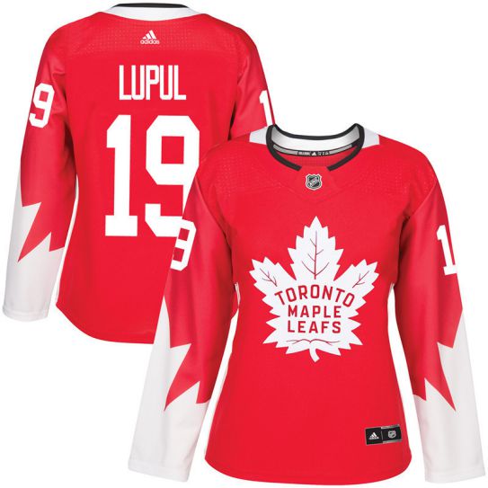 2017 NHL Toronto Maple Leafs women #19 Joffrey Lupul red jersey->women nhl jersey->Women Jersey